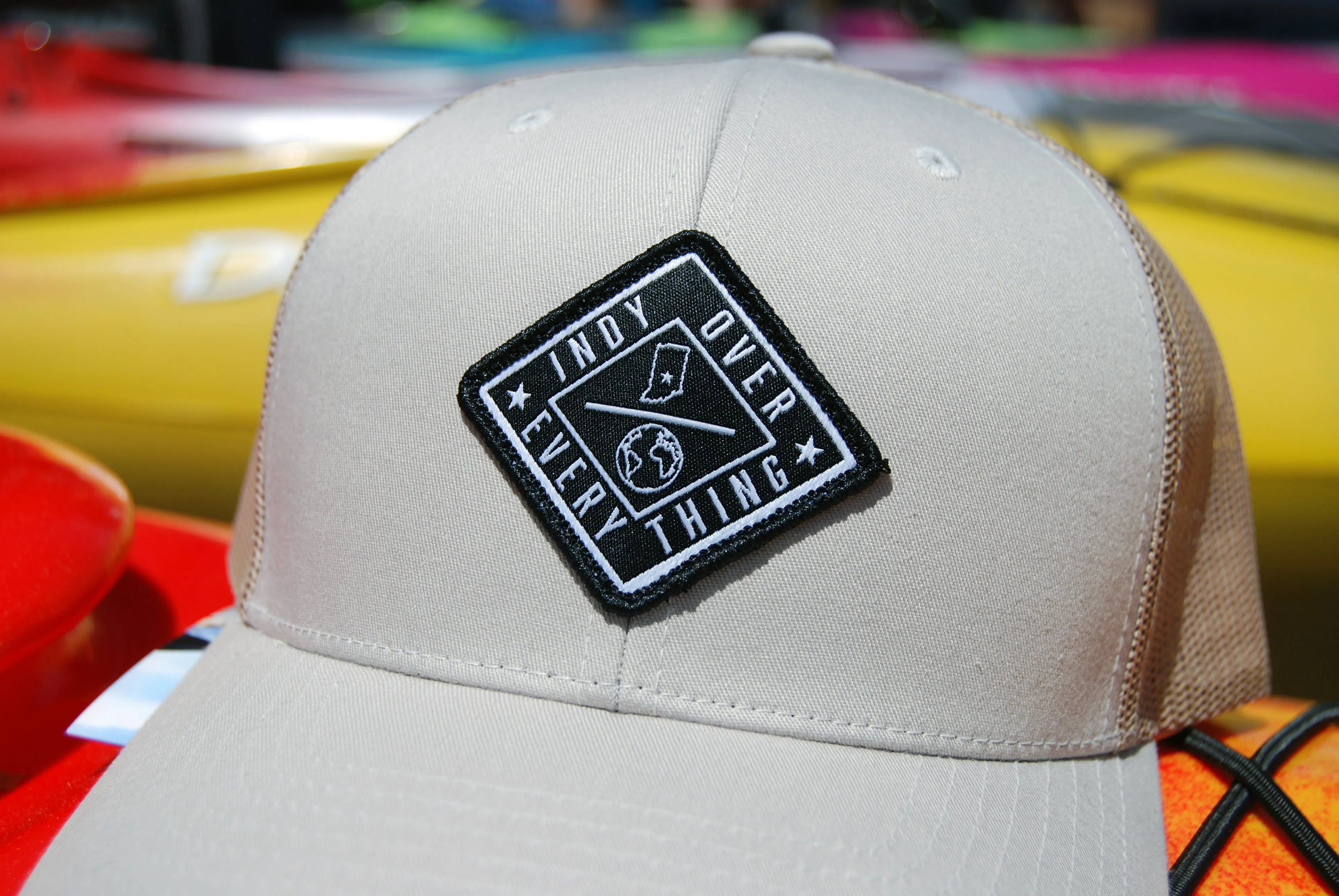 THE AVENUE TRUCKER HAT - TAN/TAN