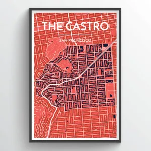 THE CASTRO, SF CITY MAP