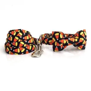 The French Bulldog Halloween Little Pumpkin Collar and Bowtie Set