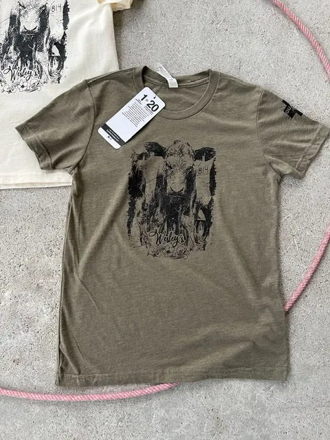 The Mean Mug Kids Youth Tees - Olive