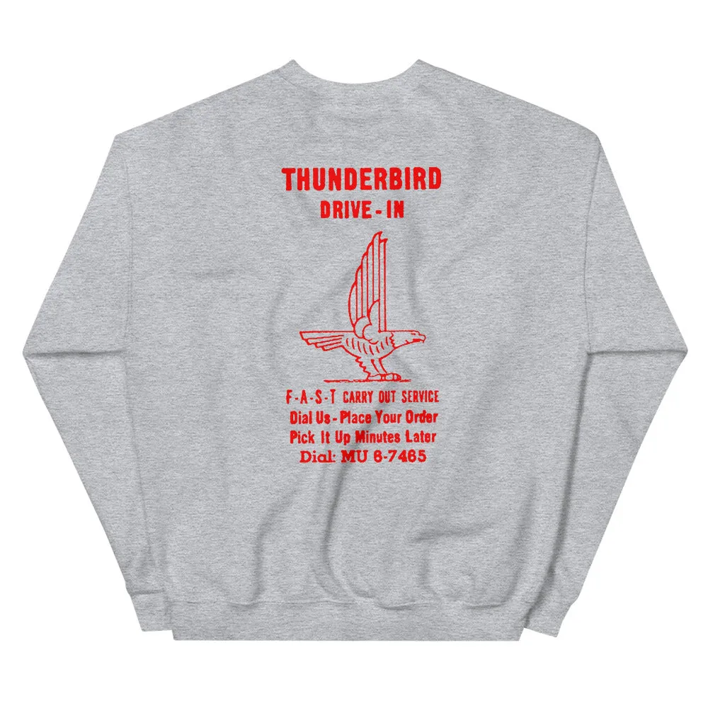 Thunderbird Drive-In Vintage logo Unisex Sweatshirt