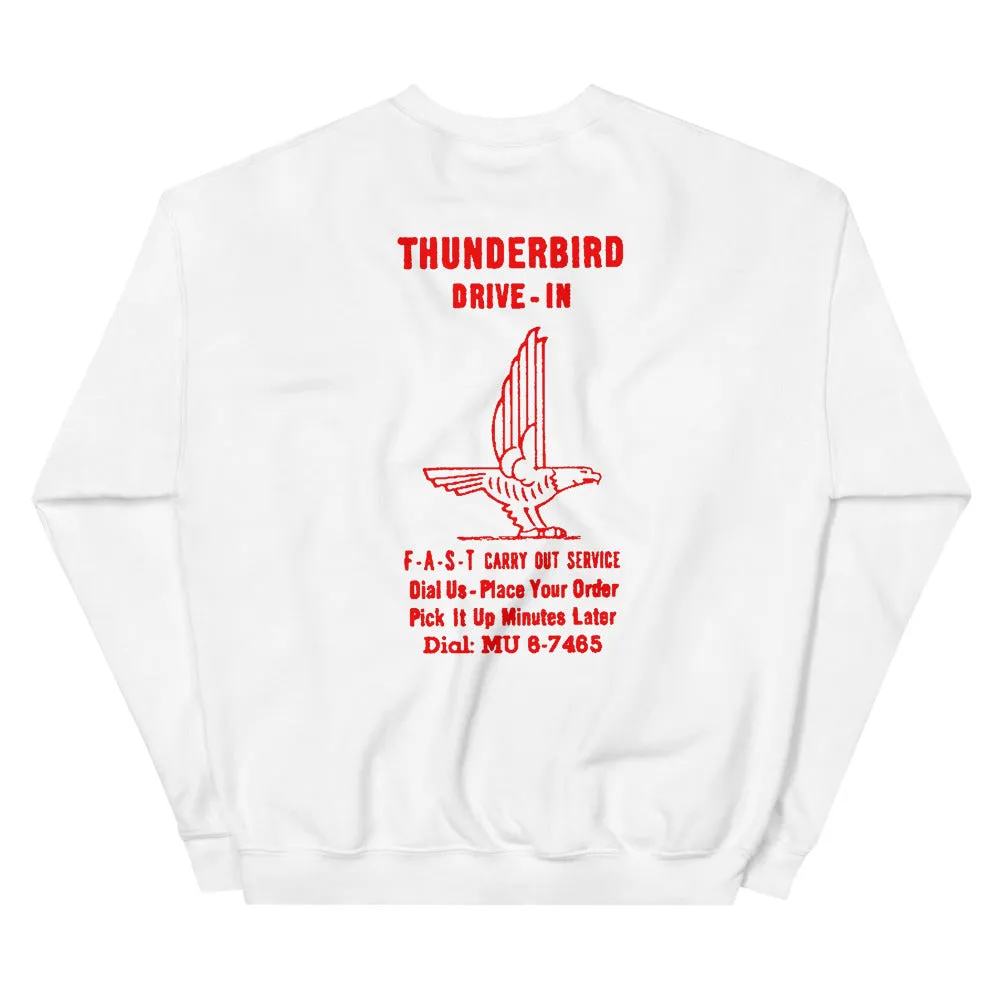Thunderbird Drive-In Vintage logo Unisex Sweatshirt