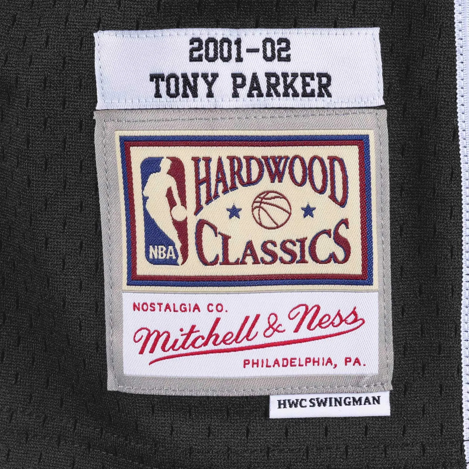 Tony Parker San Antonio Spurs 01-02 HWC Swingman Jersey - Black