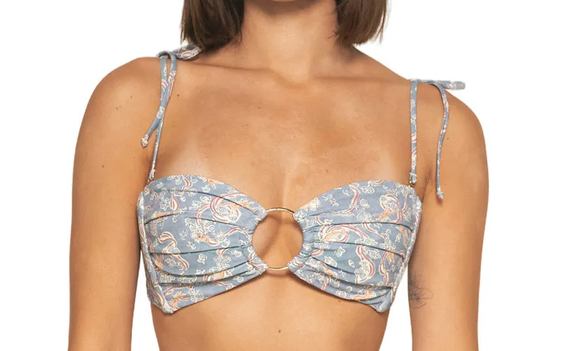 Tori Ties Bandeau-Paula Tie-Up Bikini ::RET