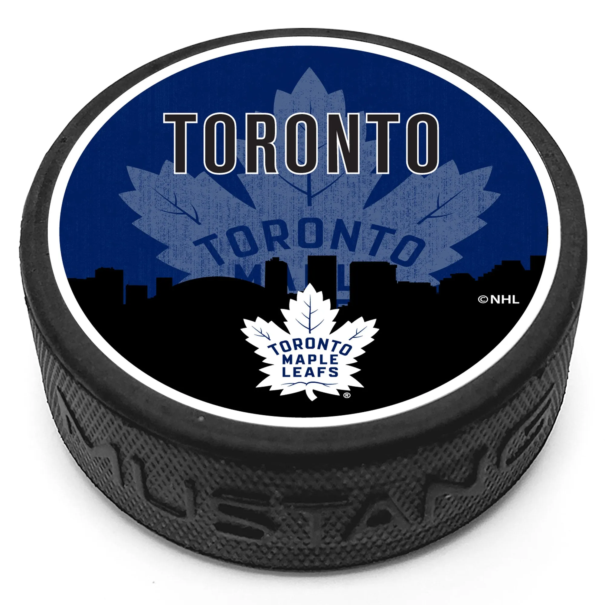 Toronto Maple Leafs Skyline Puck