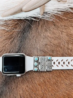 Triple Turquoise SS Watch Cuff