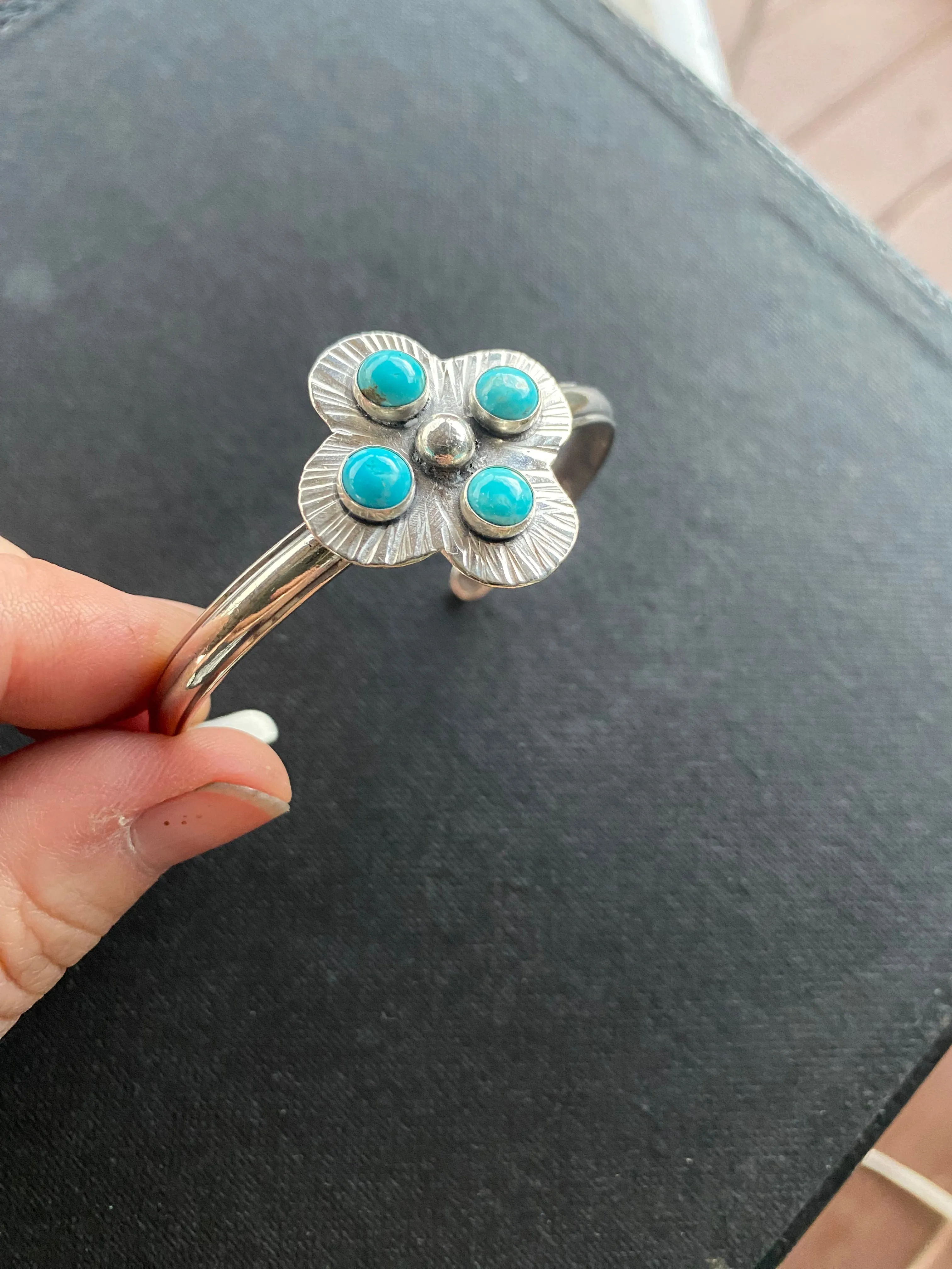 Turquoise Compass Cuff
