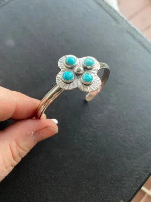 Turquoise Compass Cuff