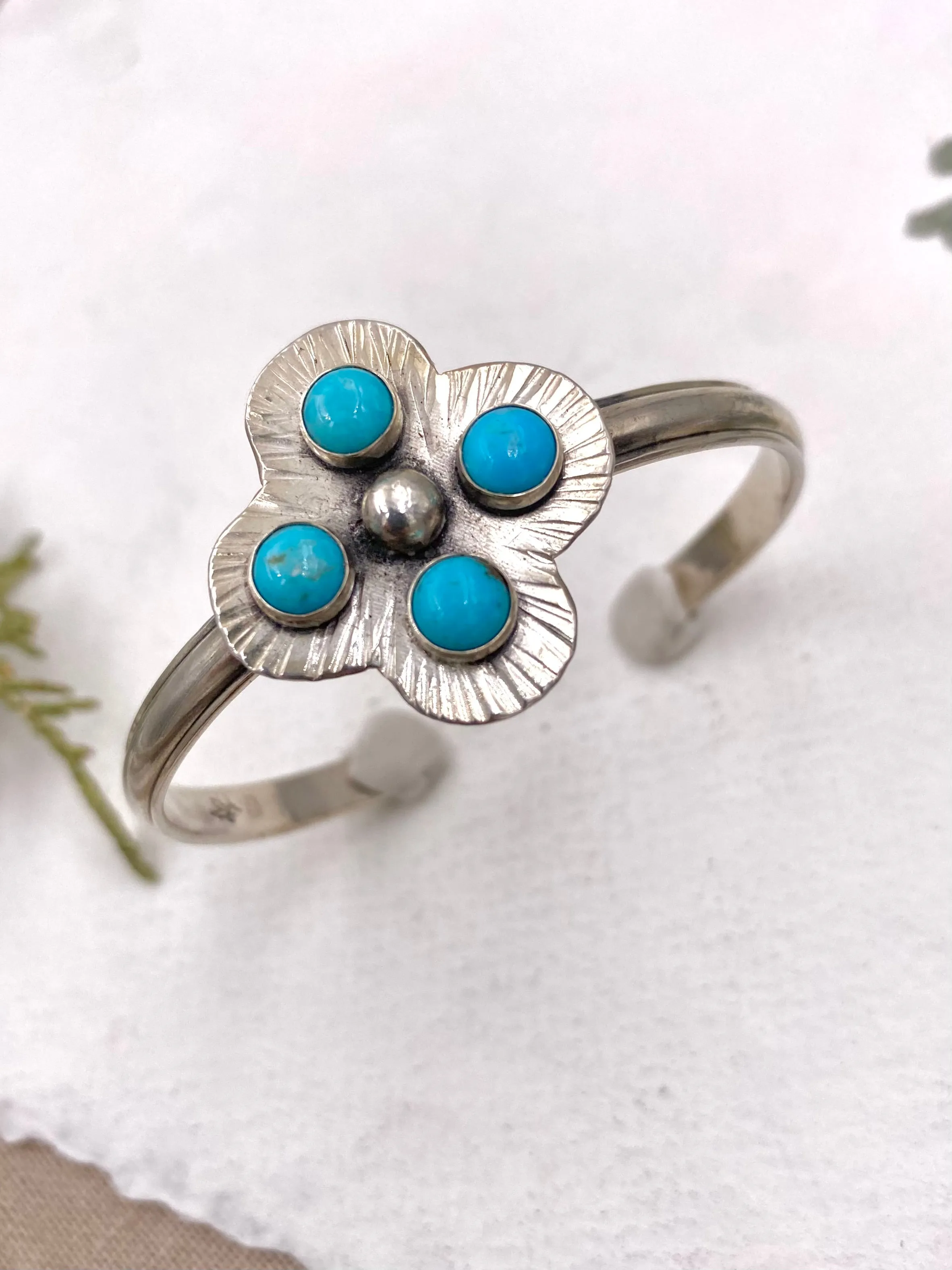 Turquoise Compass Cuff