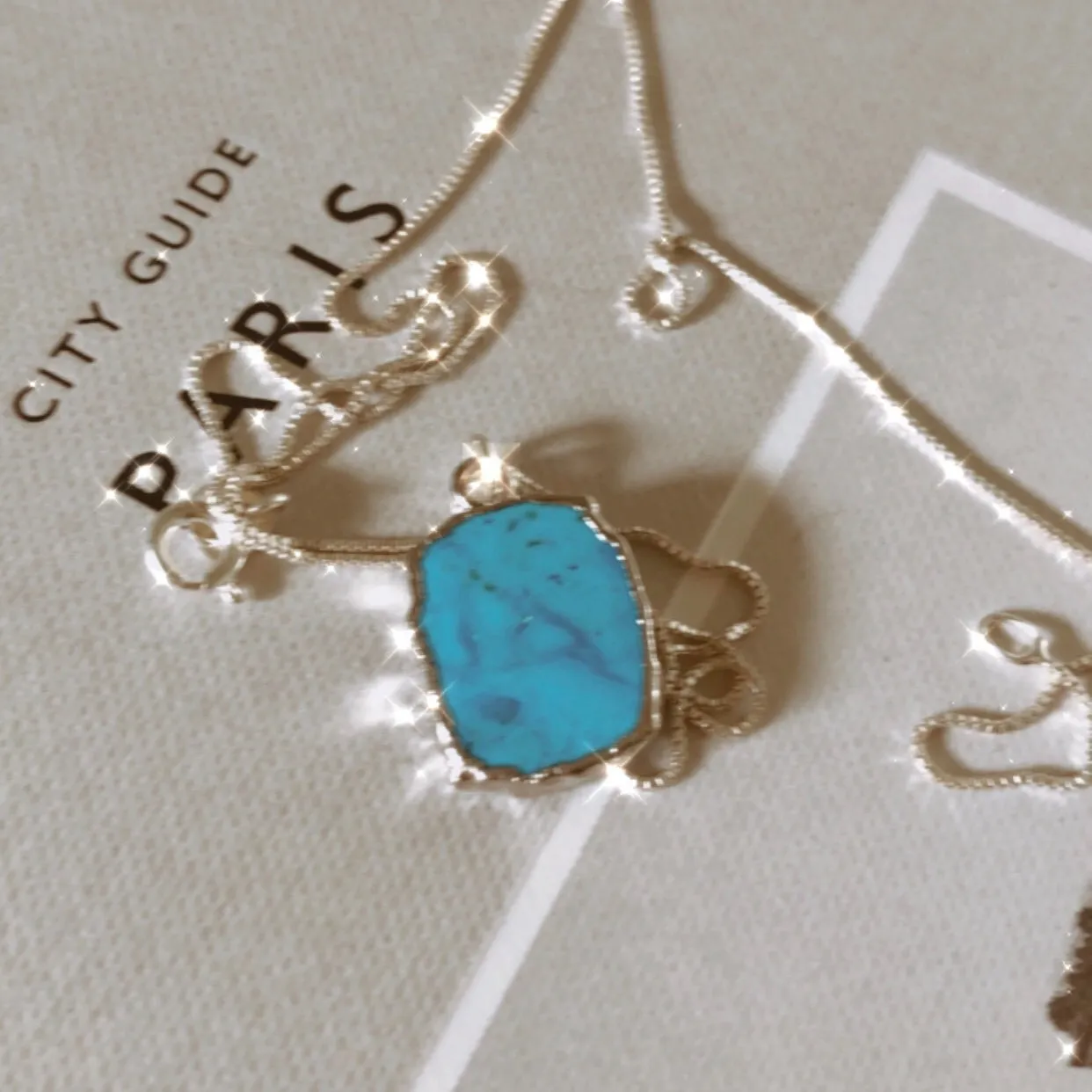 Turquoise Desert Sky Necklace In Sterling Silver