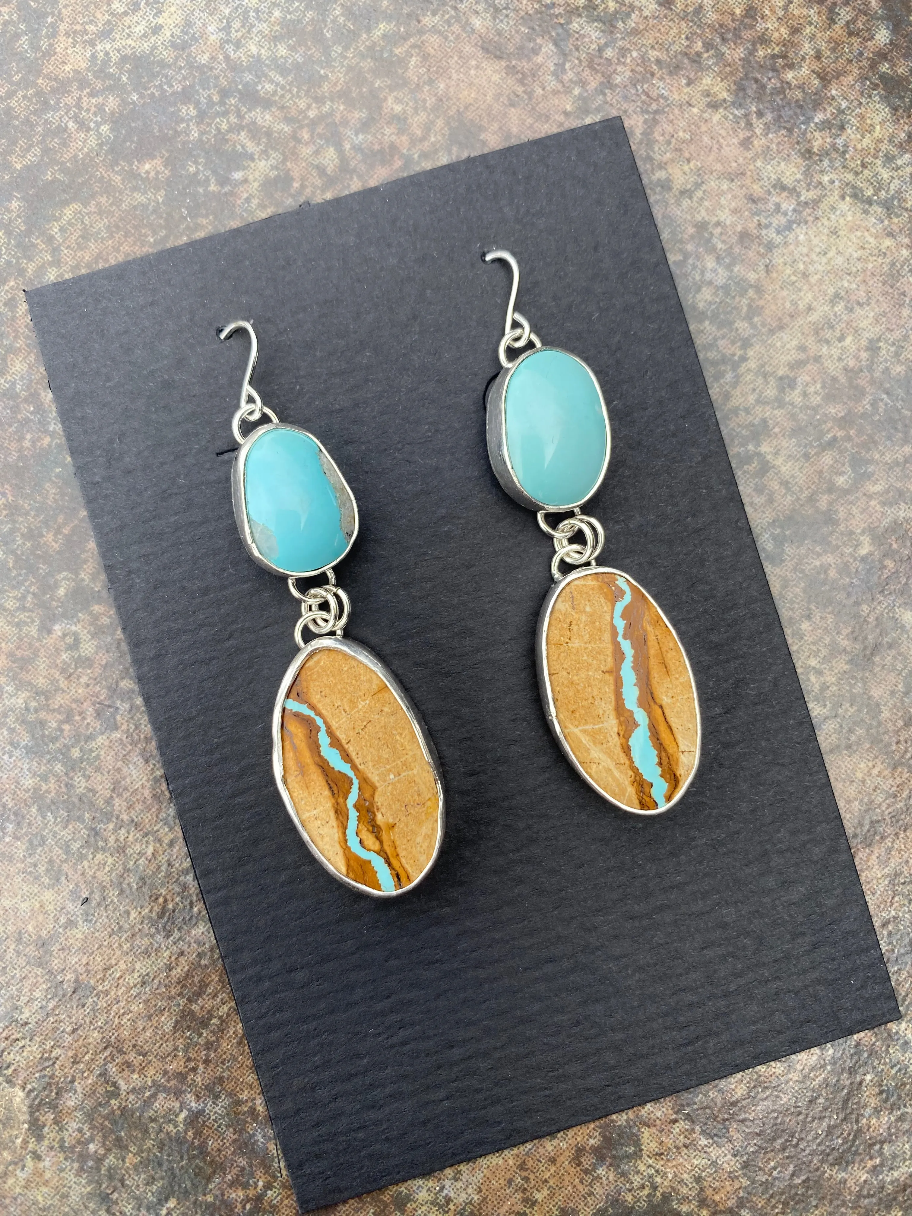 Turquoise Double Drop Earrings