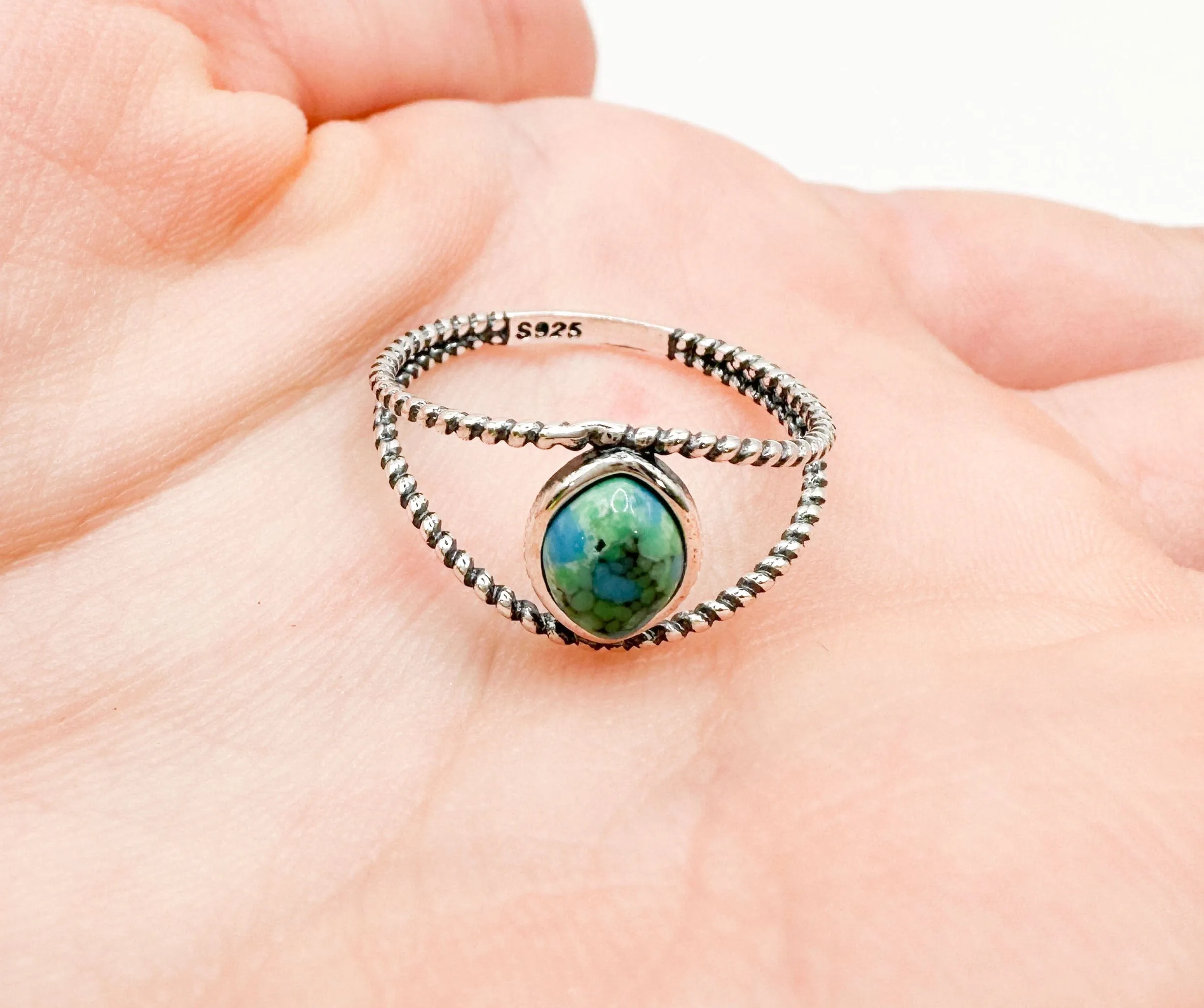 Turquoise Split Ring