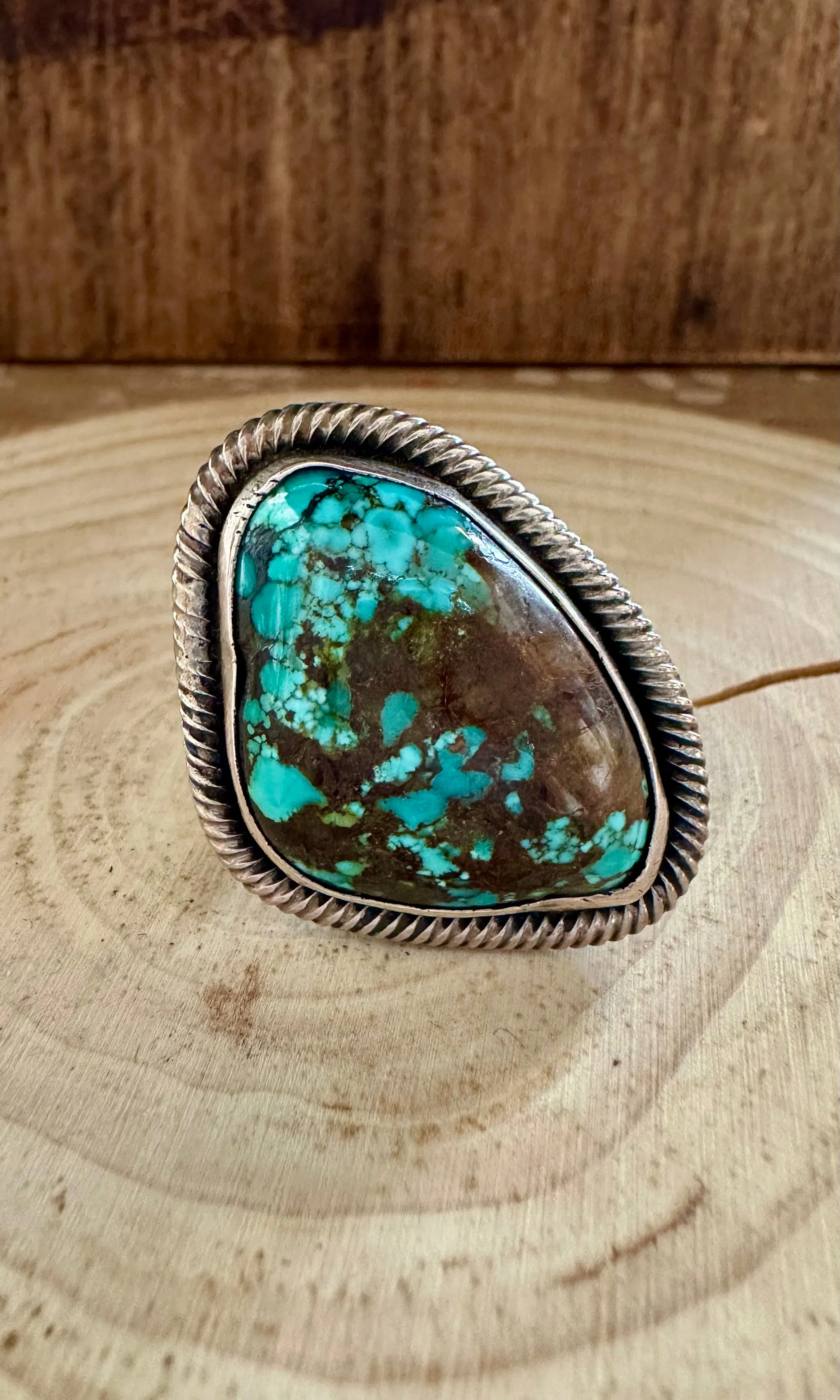 TWISTED UP Chimney Butte Sterling Silver & Turquoise Ring | Size 6 1/4
