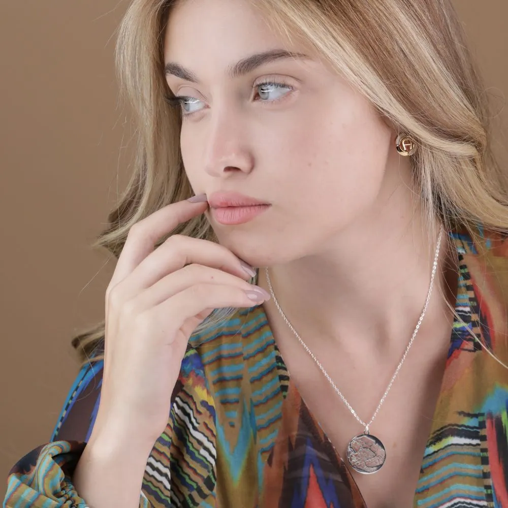 Venice Silver - City Map Necklace
