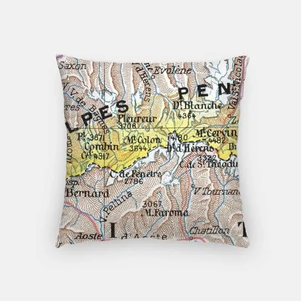 Verbier city skyline with vintage Verbier map
