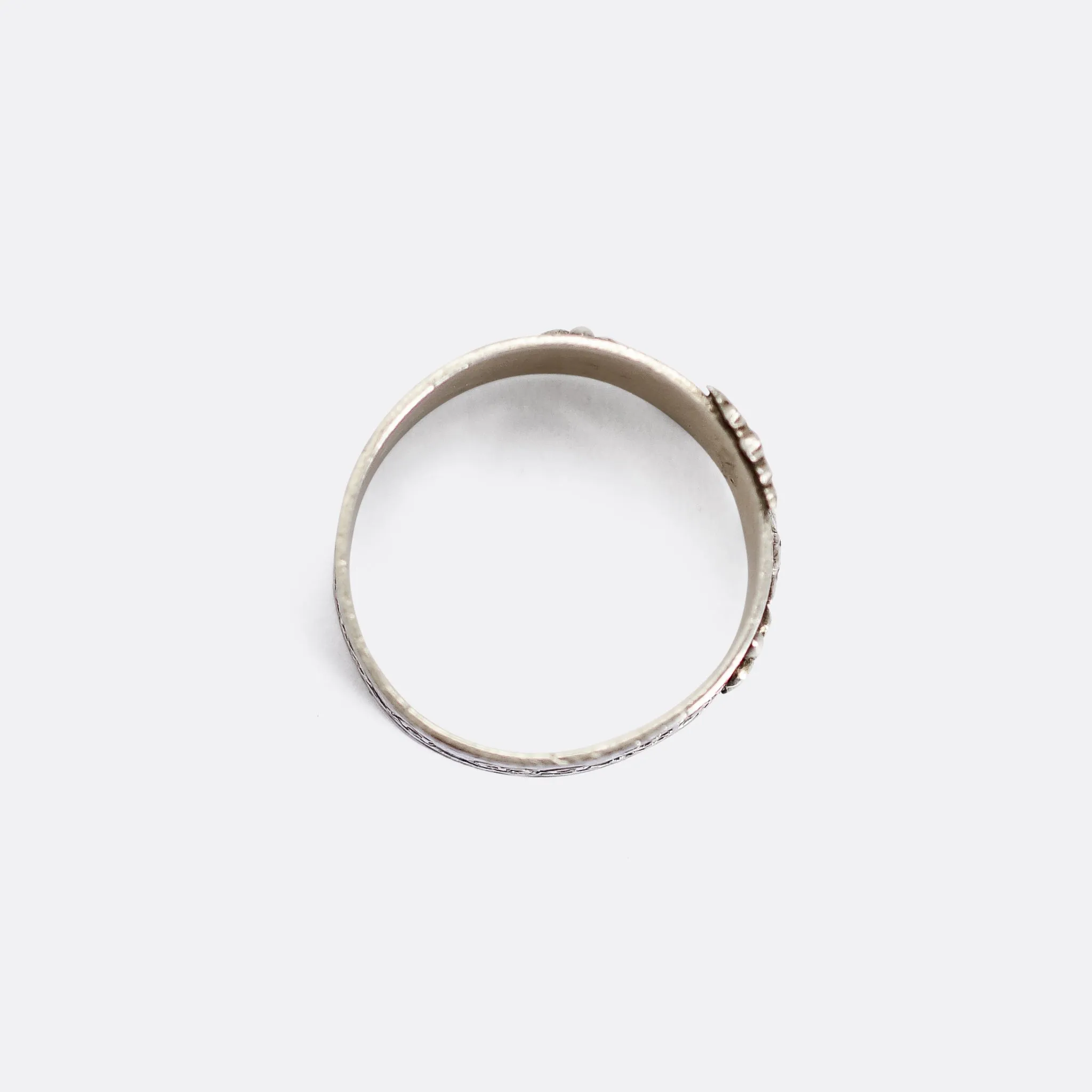 Victorian "Brittany Until I Die" Silver Band