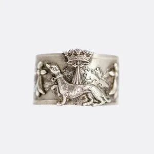 Victorian "Brittany Until I Die" Silver Band