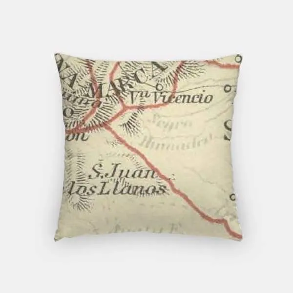 Villavicencio, Colombia city skyline with vintage Villavicencio map