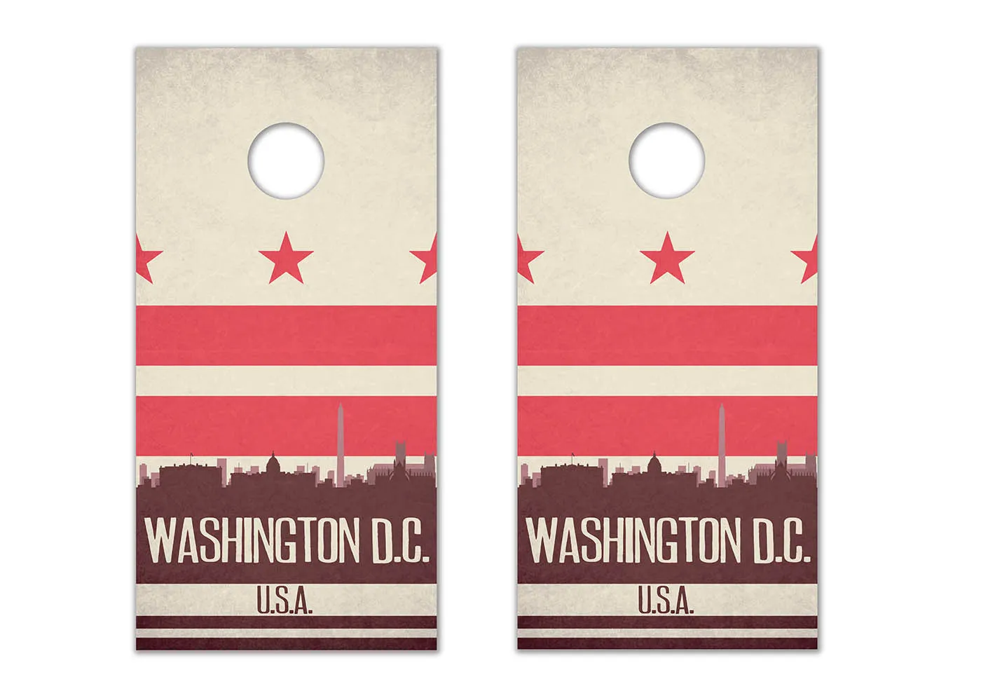 Washington D.C. State Flag Skyline