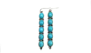 Wild Flower Turquoise Stone Earrings