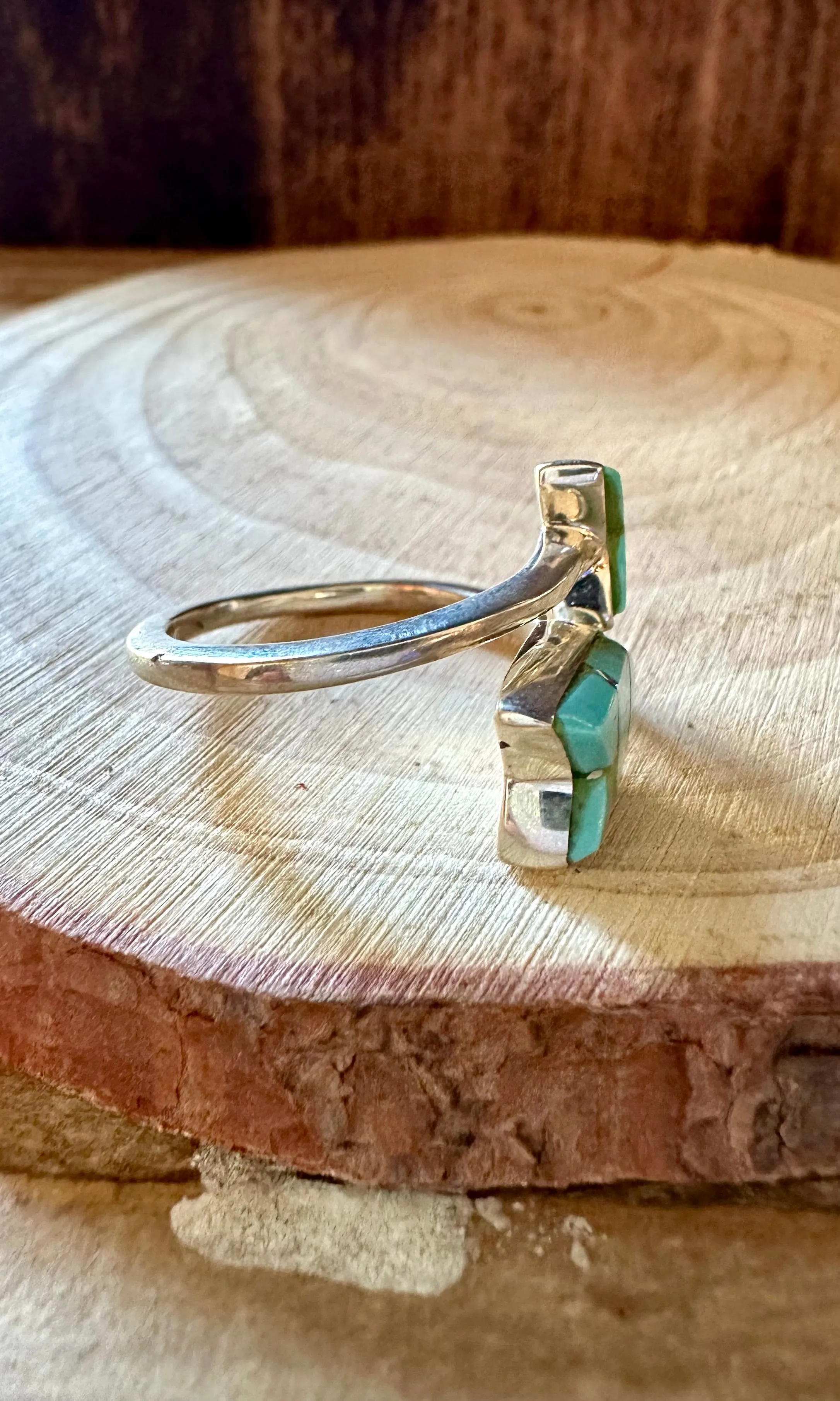 WINTER SPIRIT ARROW Micro Inlay Ring • Adjustable