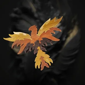 Wooden Mythical Phoenix