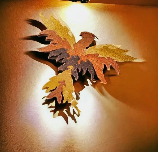 Wooden Mythical Phoenix