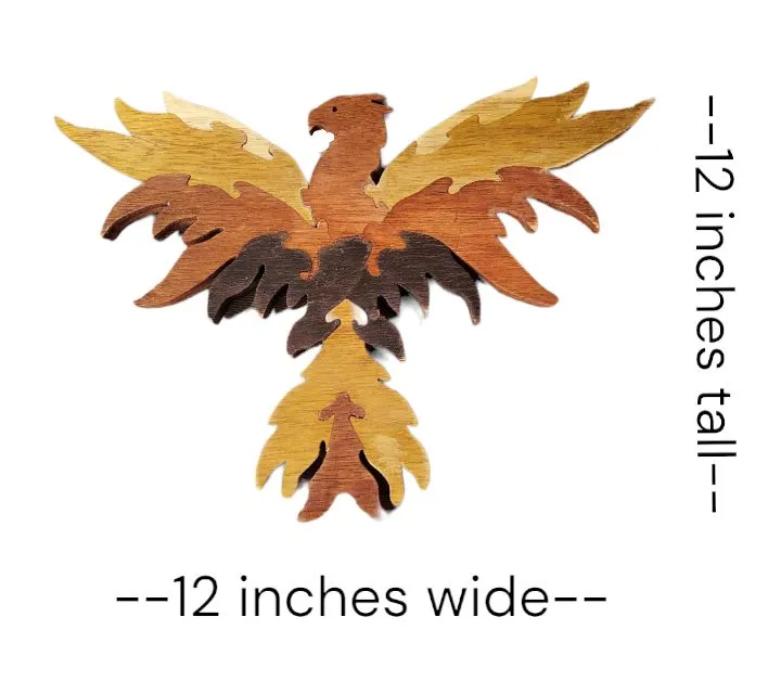 Wooden Mythical Phoenix