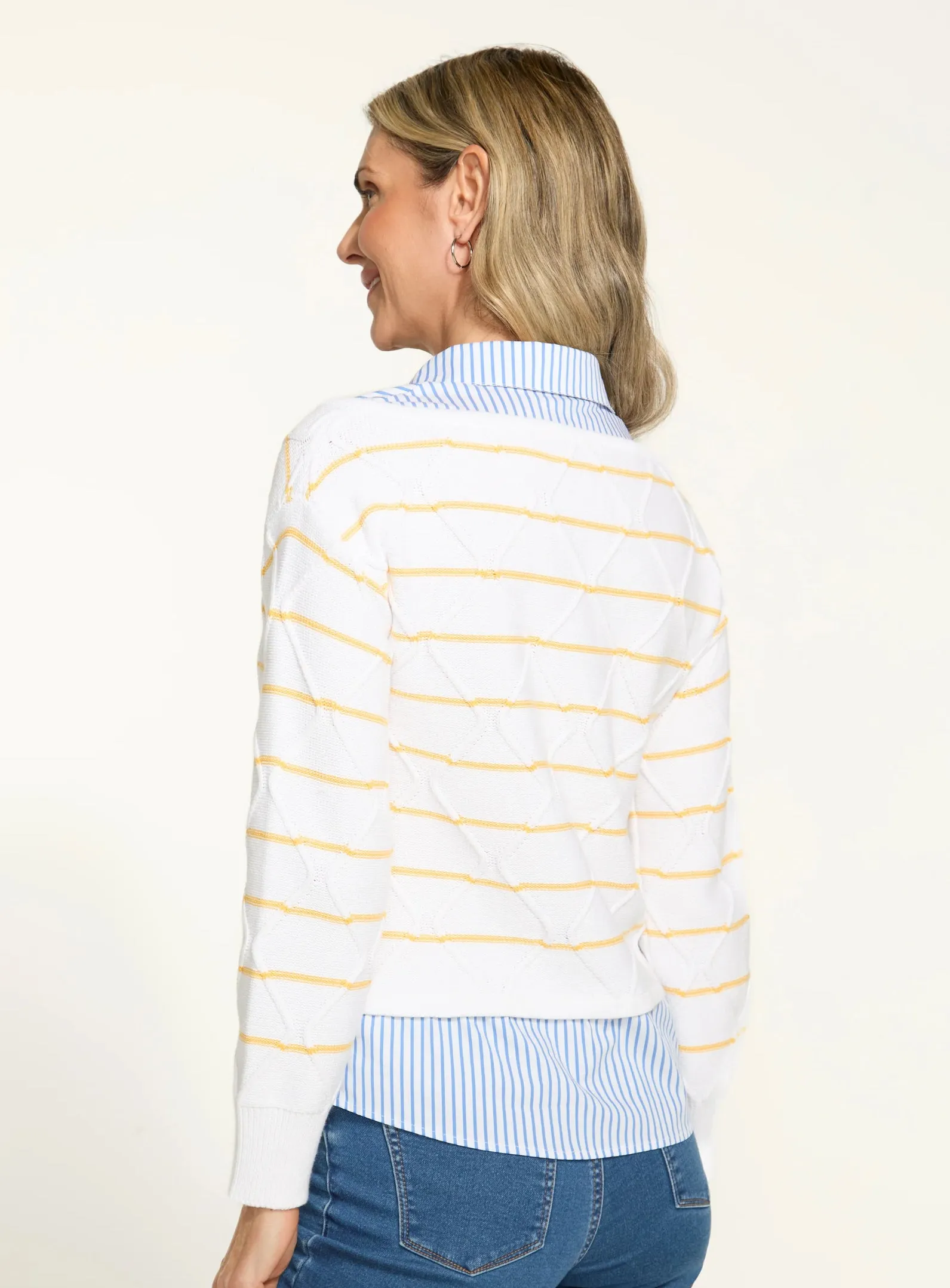 Yellow Stripe Sweater