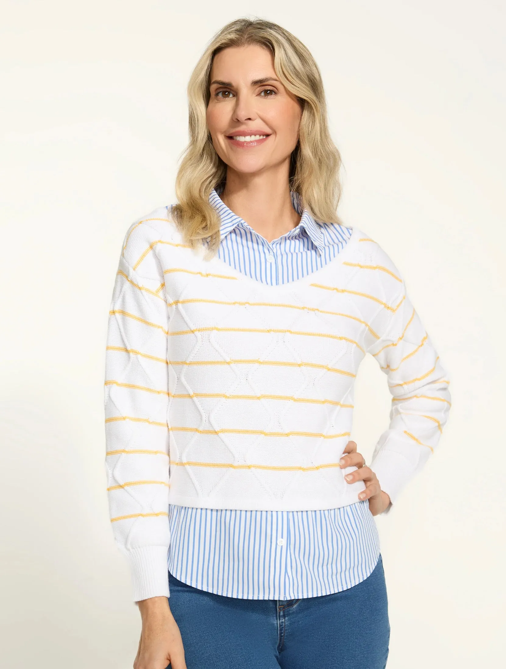 Yellow Stripe Sweater