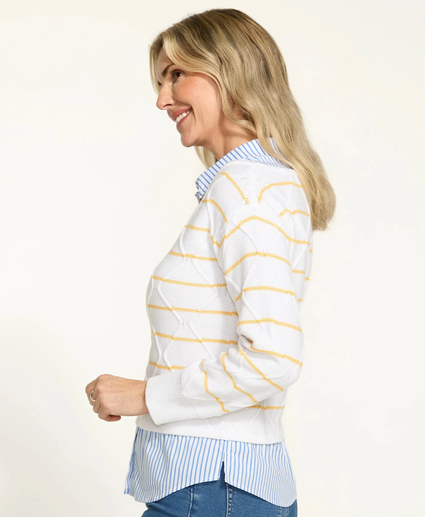 Yellow Stripe Sweater