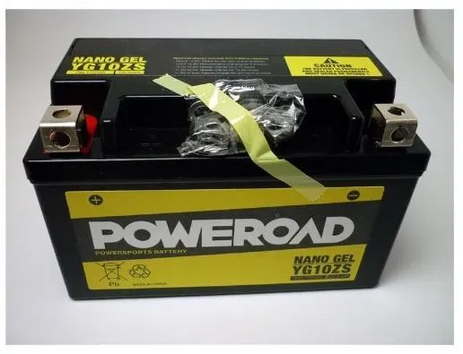 YG20HL-BS Nano Gel battery Poweroad YTX20HLBS Harley Terminals